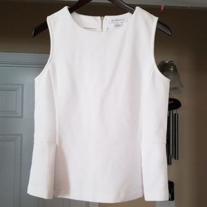 Liz Claiborne White Sleeveless Blouse